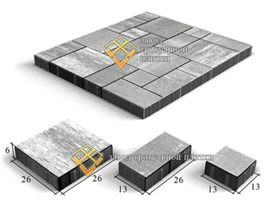 Тротуарная плитка Рубико